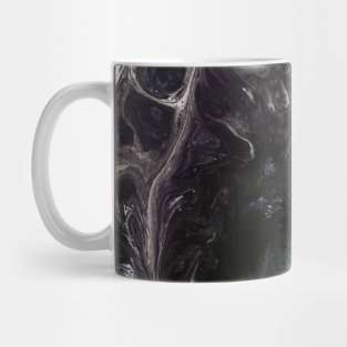 Black Fluid Acrylic Art Space Mug